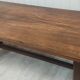 Farmhouse table 3m60 extendable solid oak and its two benches