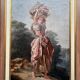 Tableau "Fille à l'oiseau".