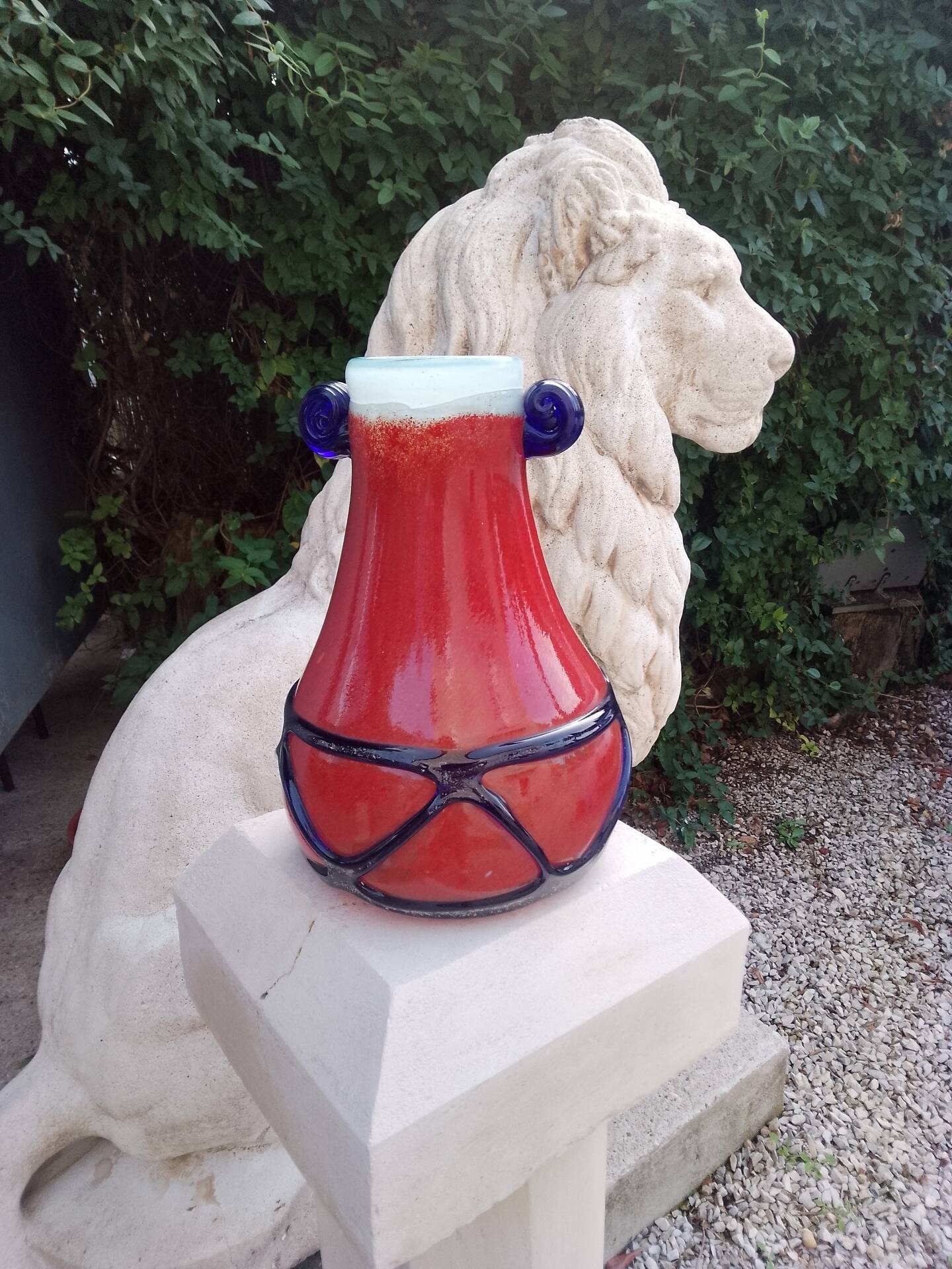 Murano Seguso Moretti Barovier excavation vase
