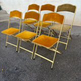 Set of 6 folding chairs