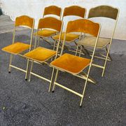 Set of 6 folding chairs