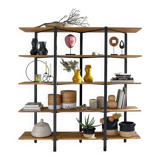 HIBA Library - La Redoute Interiors - Solid oak & black steel