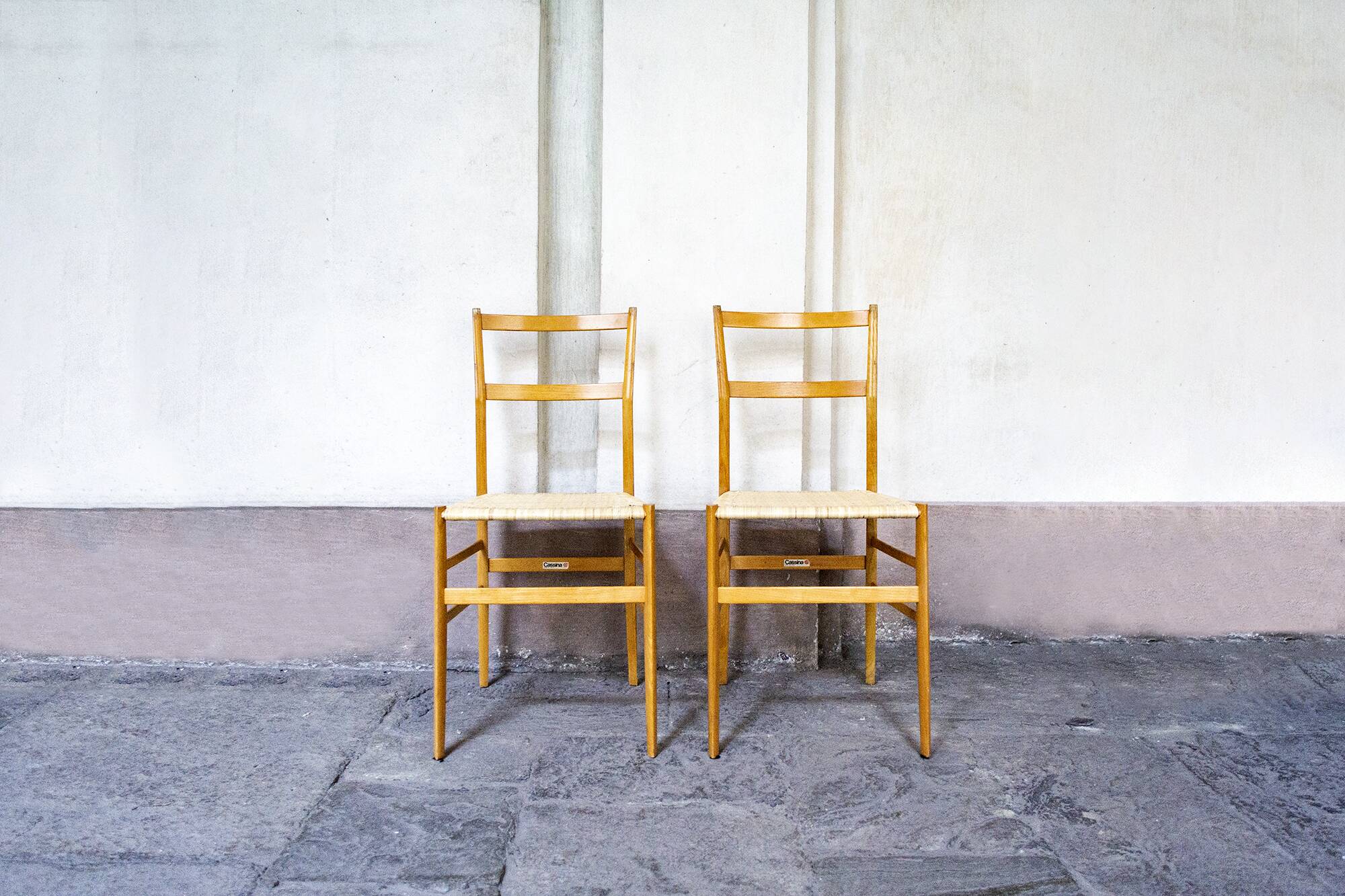 Sedie Superleggera di Gio Ponti per Cassina, Italia anni '70