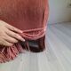 Sofa bench velvet peach