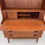 Secretary/writing cabinet in teak by Johannes Sorth for Nexø Møbelfabrik Bornholm 1960's.