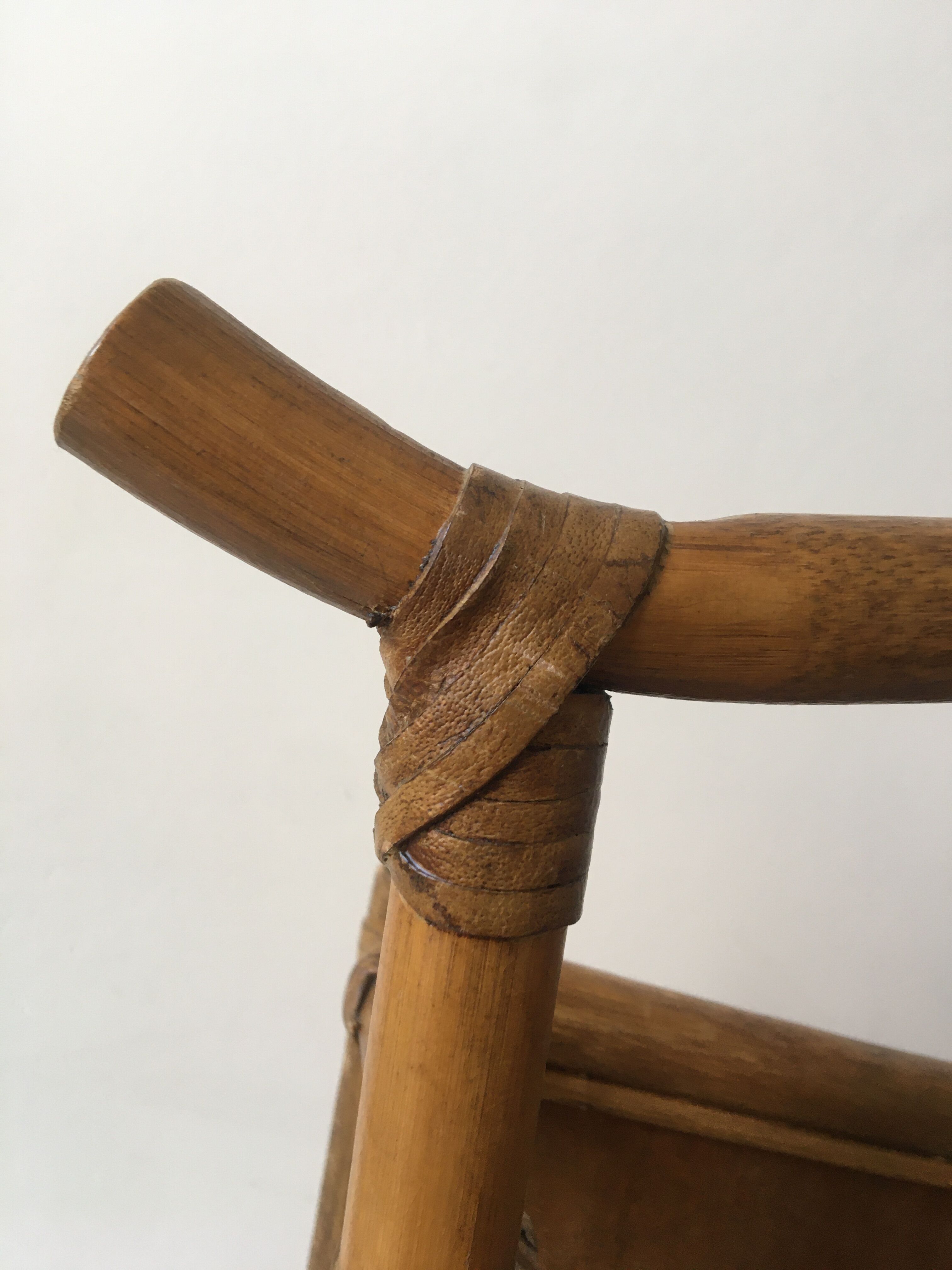 1960s rattan magazine rack