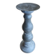 Candle holder in patinated wood