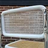 Cesca design chair model b32 in chrome white