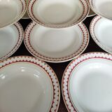 12 K&G Lunéville soup plates, Madrigal model