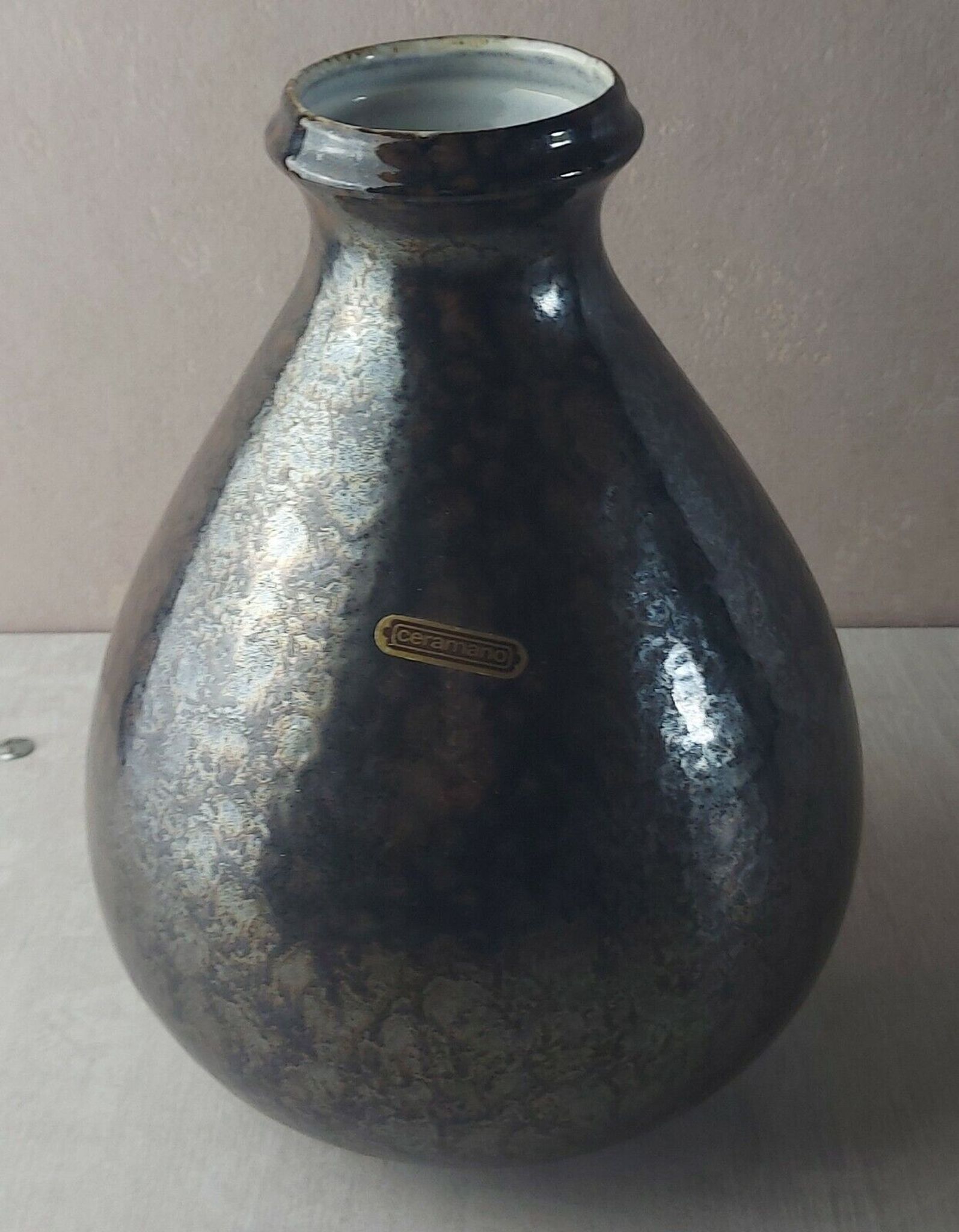 Ancien vase, en céramique Ceramano Nubia 229, vintage