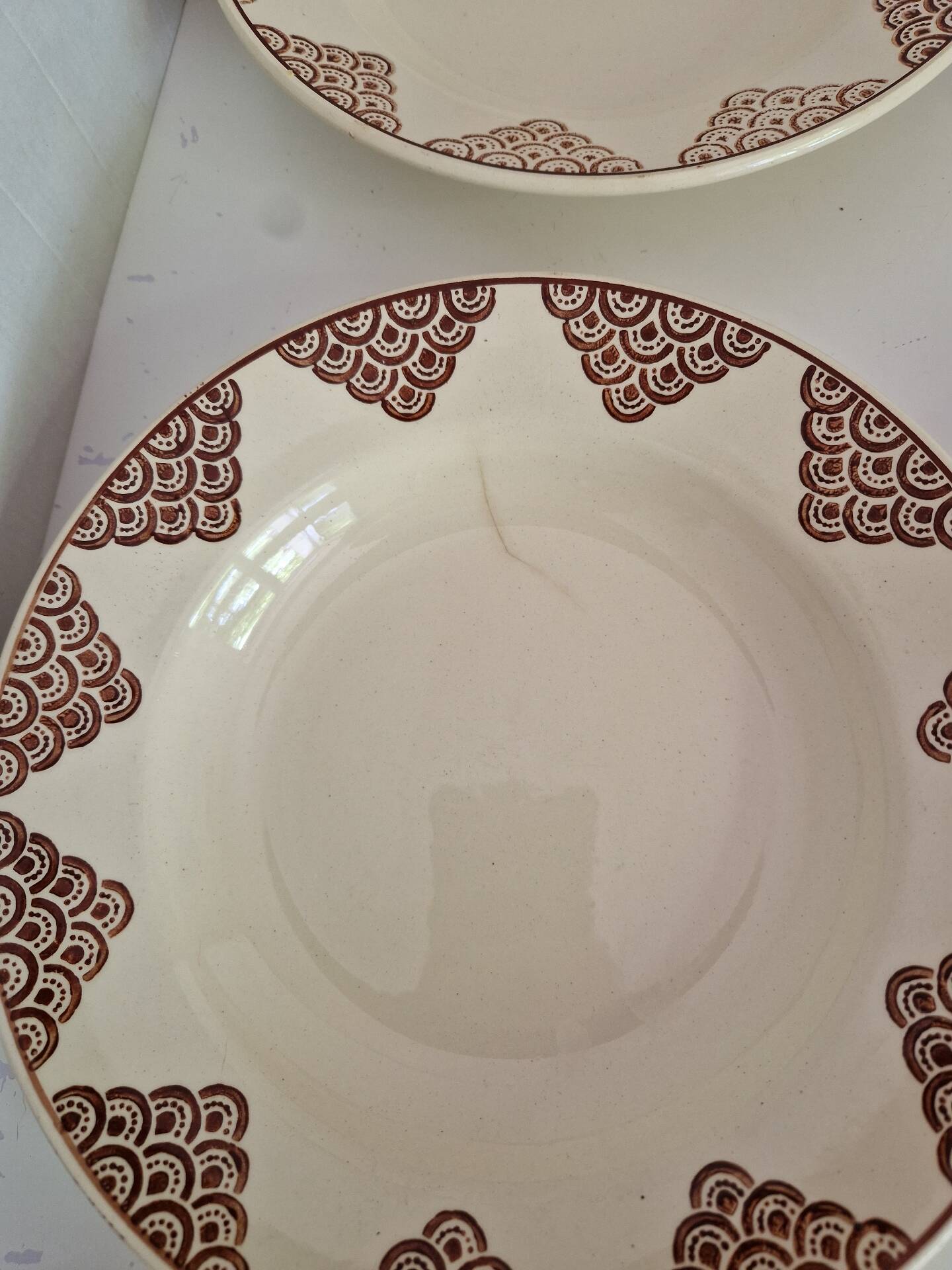Set of 12 Deep Plates Saint Amand Model 4054