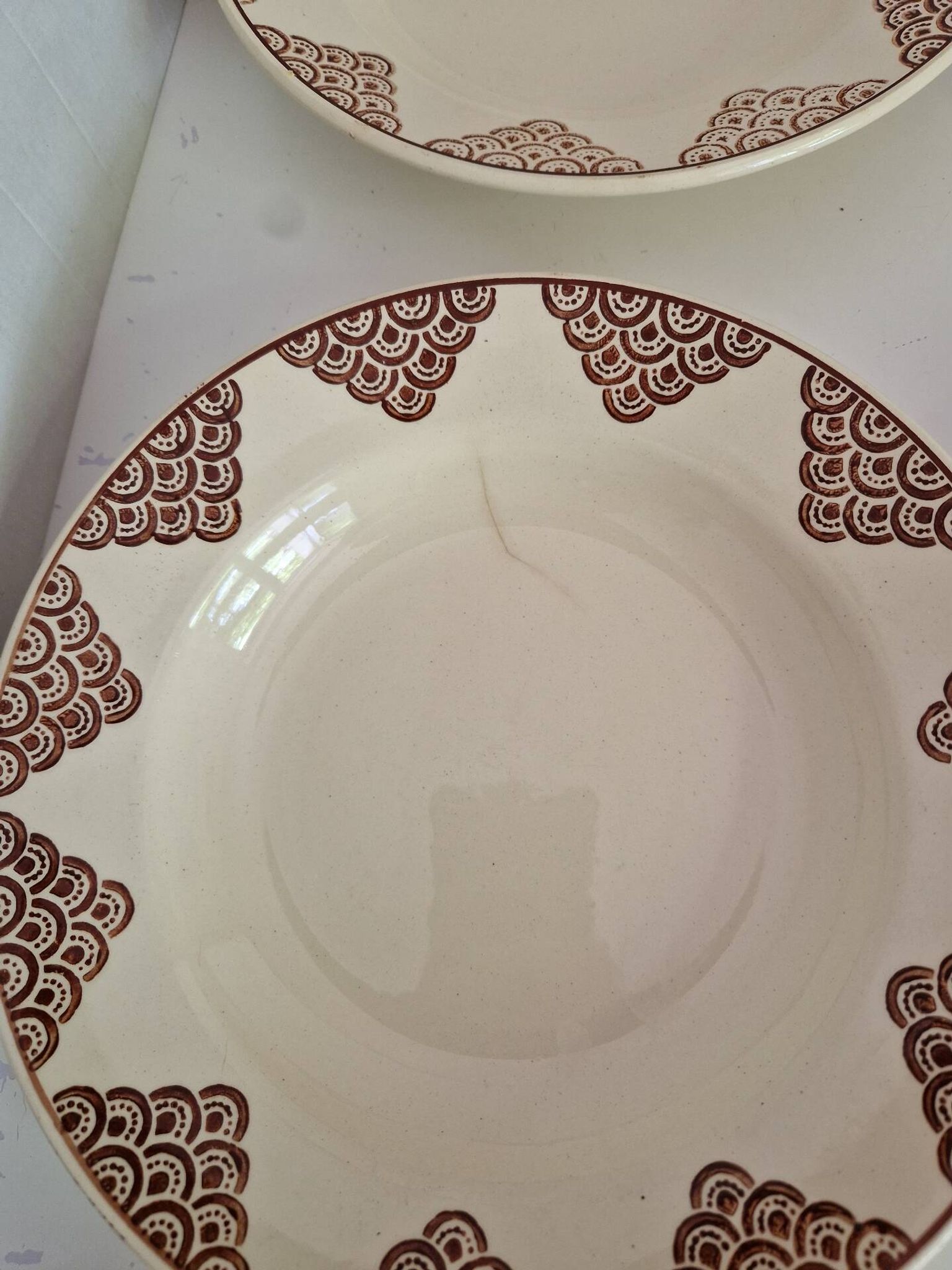 Set of 12 Deep Plates Saint Amand Model 4054