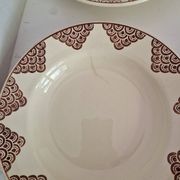 Set of 12 Deep Plates Saint Amand Model 4054