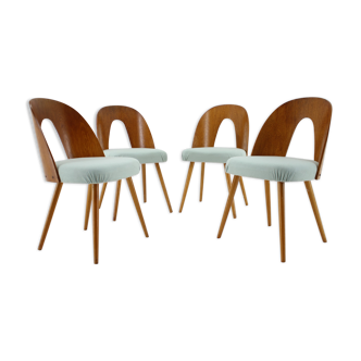 Antonin Suman set of four dining chairs, Czechoslovakia, 1960s