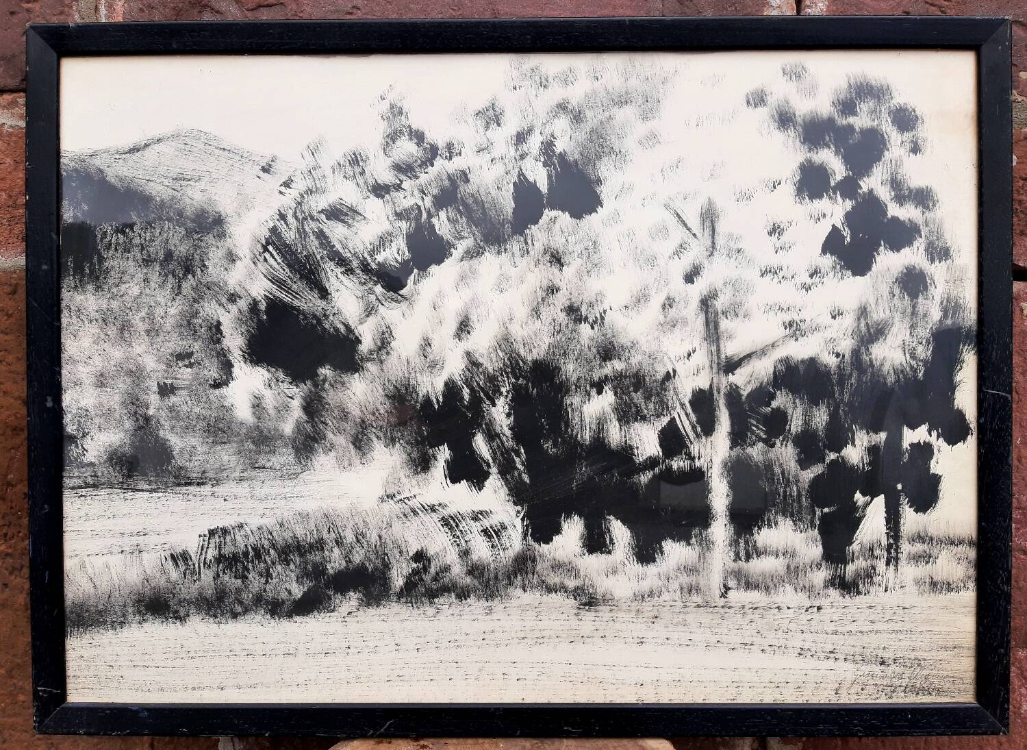 Charcoal on paper by Granados Llimona