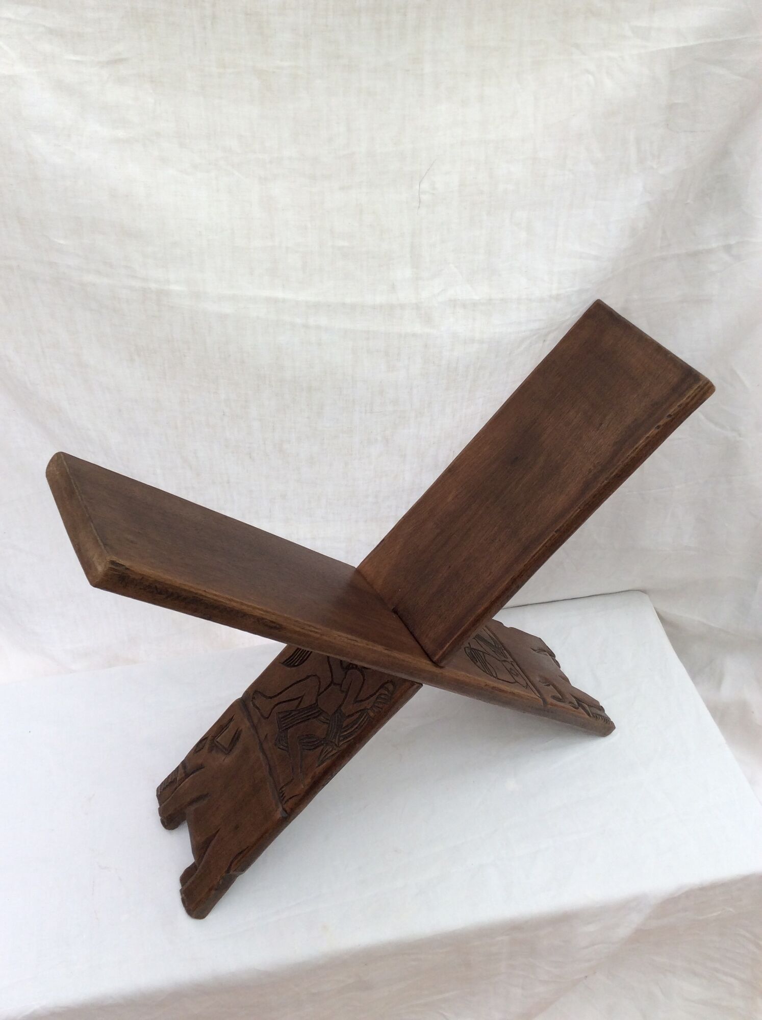 African wooden exotic wooden stool carved by hand