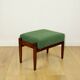 Tabouret Edmund Homa siège vert - bouclé