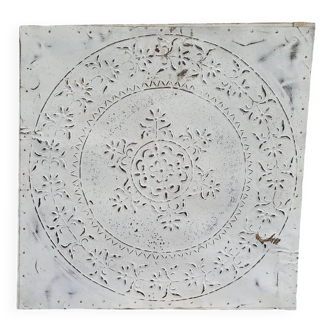 Victorian embossed metal sign