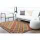 1970s Vintage Turkish Oushak Handmade Wool Cotton Red Area Rug 155x224
