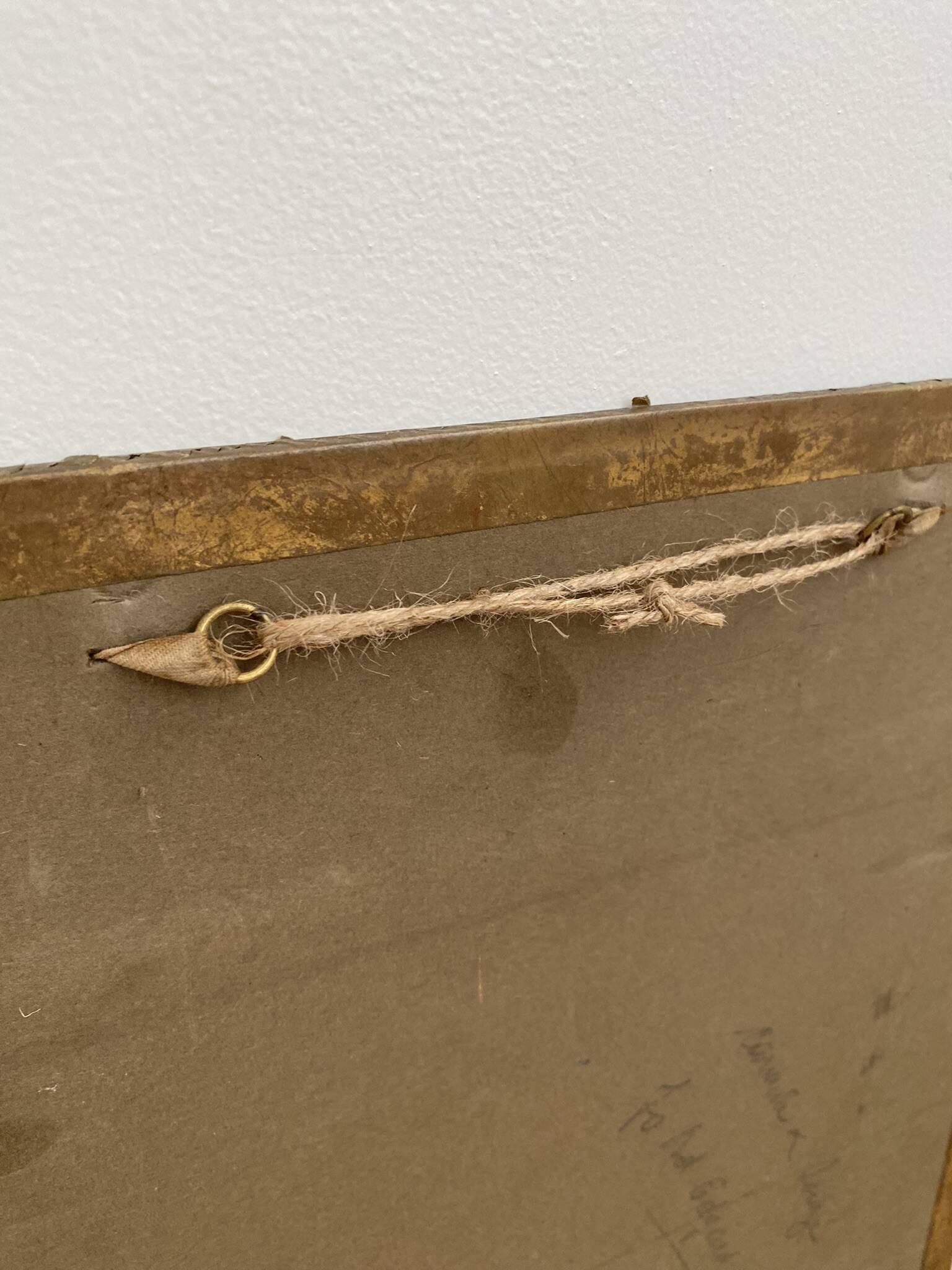 Old map of the Isle of Corsica framed under glass