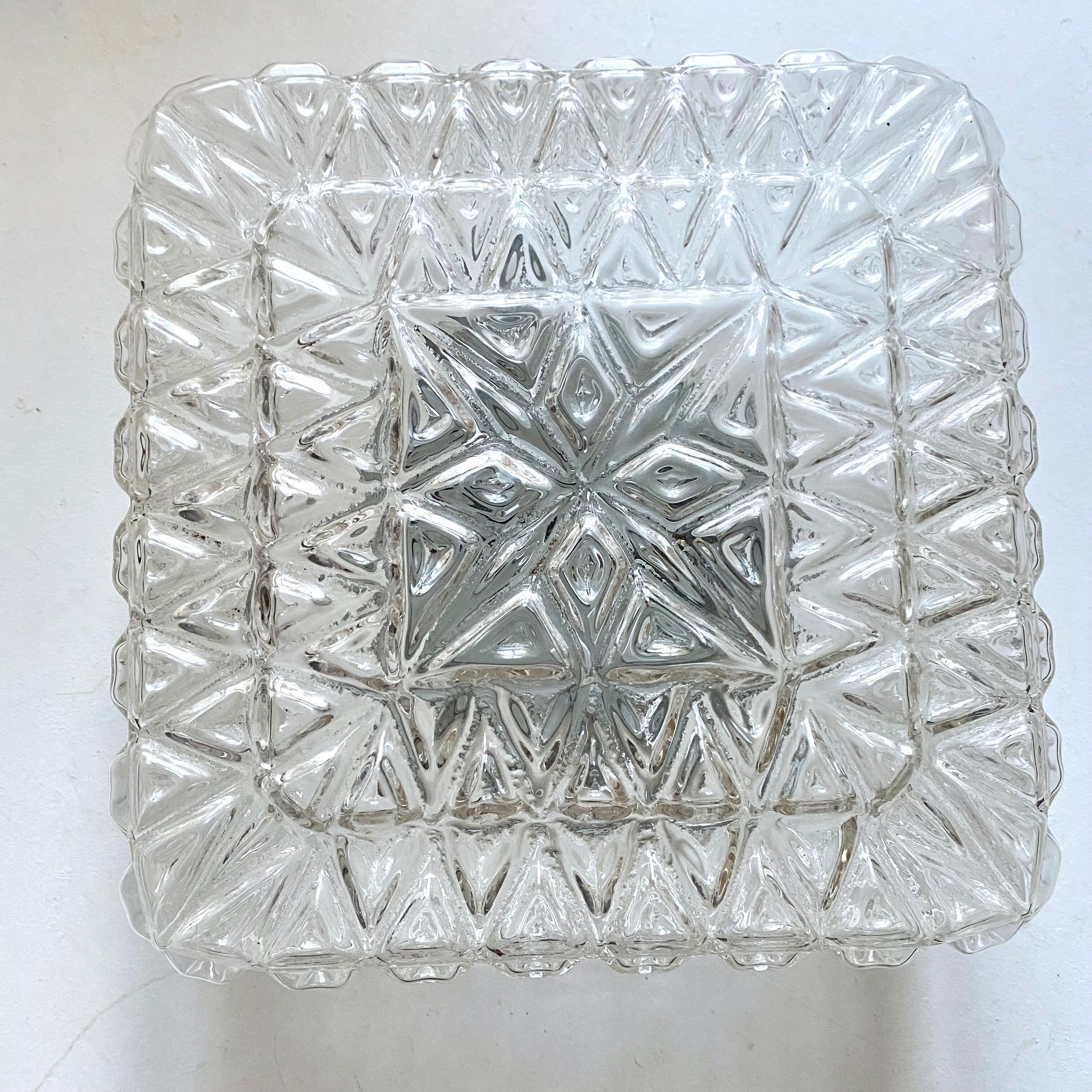 Square vintage ceiling lamp