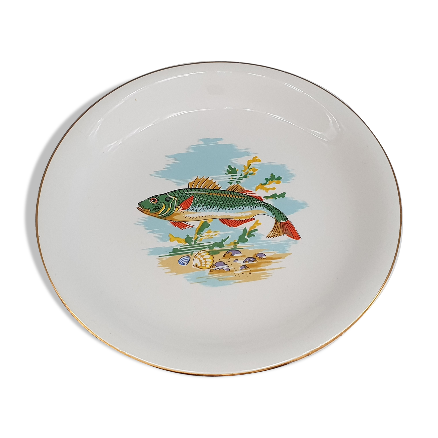 Plate fish service Sarreguemines