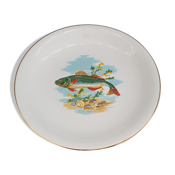 Assiette service à poisson Sarreguemines
