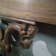 Frame Renaissance-style walnut mantelpiece