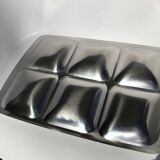 Plat compartimenté rectangulaire en inox