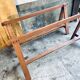 Farm table on trestles
