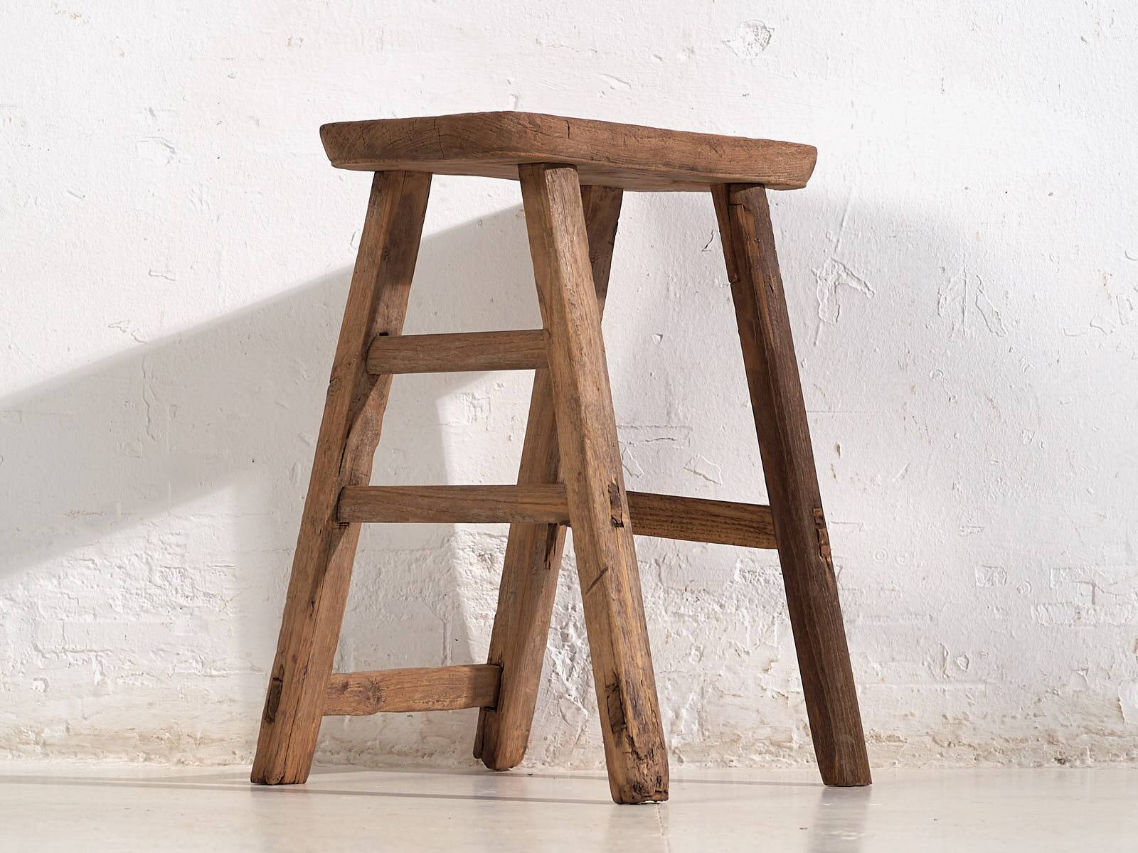 Antique rectangular stool (c.1900) #4