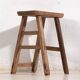 Tabouret rectangulaire ancien (c.1900) #4