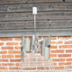 Vintage 3-bulb space age chandelier in aluminium