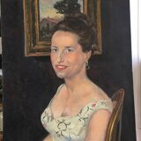 Portrait oil o canvas 20th Cty