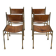 Set of 4 Brass and Leather Chairs by Luciano Frigerio, Italy, 1970s