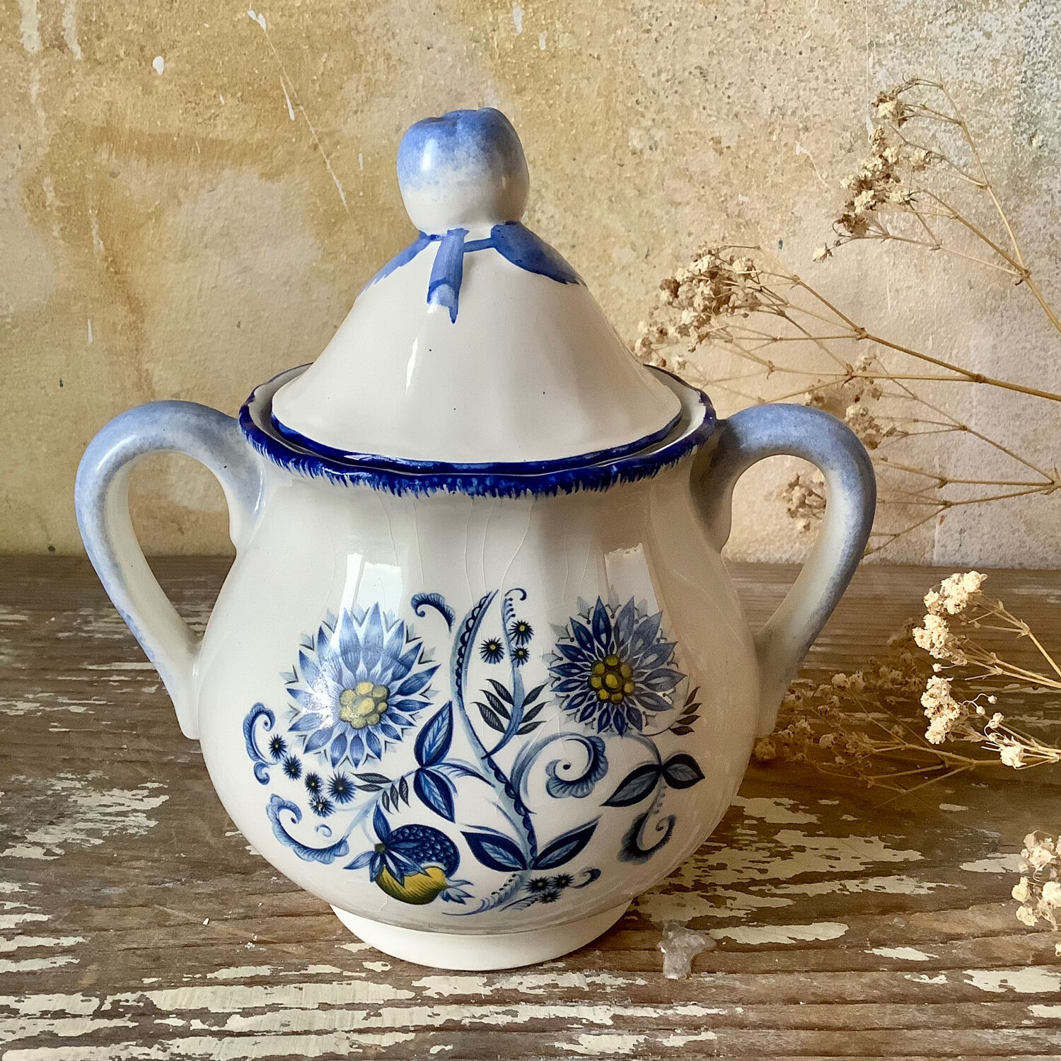 Porcelain sugar bowl