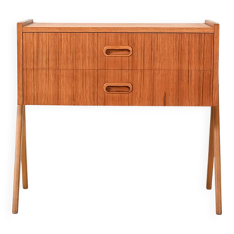 Scandinavian teak bedside table from the 1960s