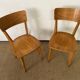 Paire de chaises en bois