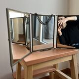 19th century triptych barber mirror