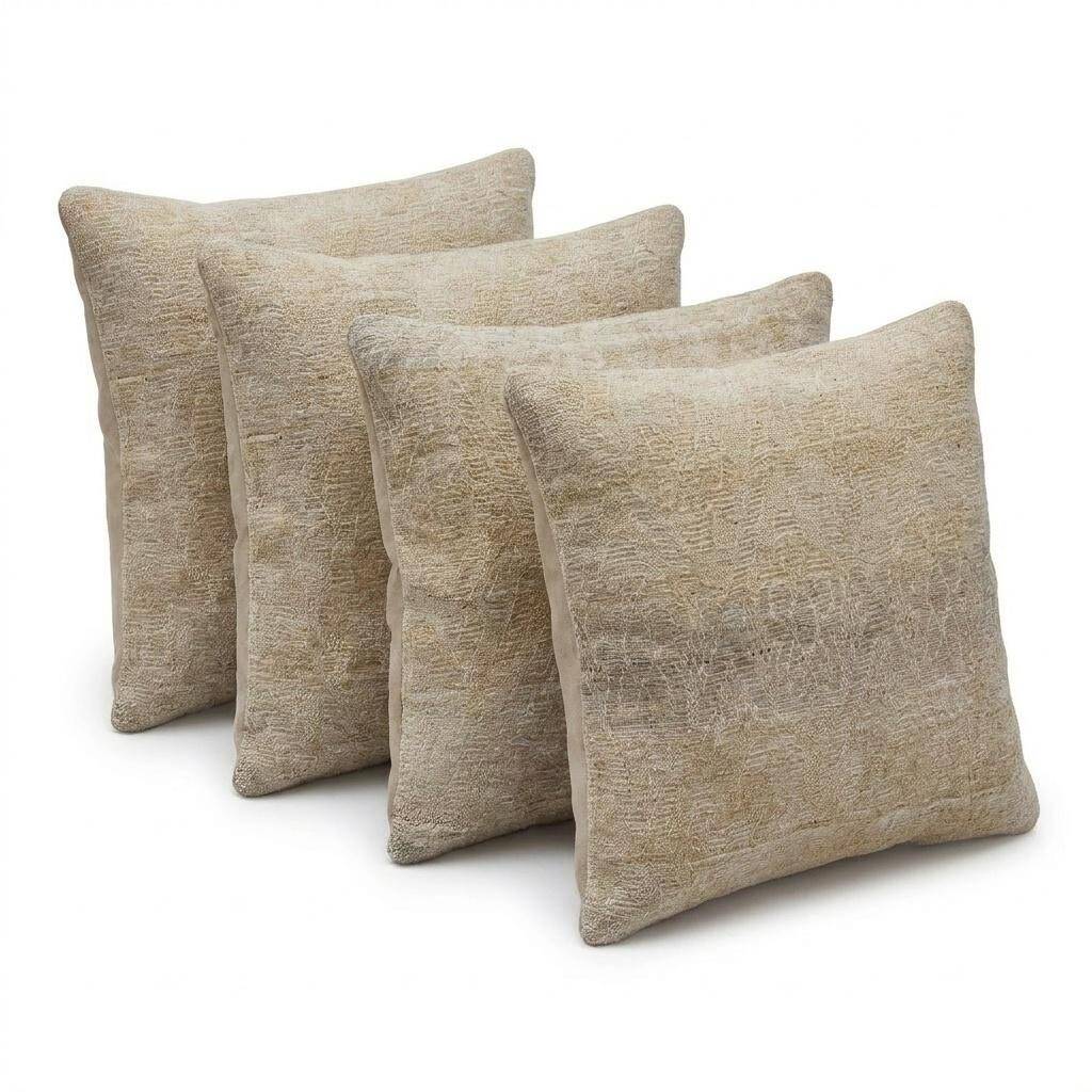 Set of 4 vintage kilim cushion covers 61x61 cm