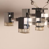 Ceiling light model 'Cubic' with 13 light units by Sciolari - Italy - 1970's