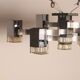 Ceiling light model 'Cubic' with 13 light units by Sciolari - Italy - 1970's