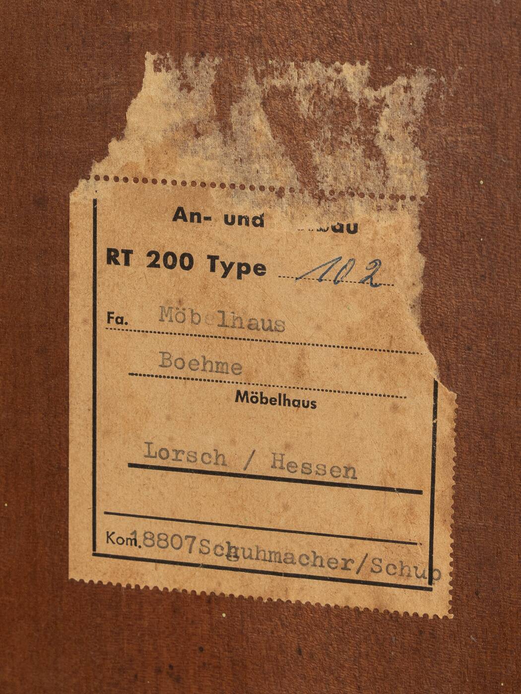 1960s lowboard by Heinrich Riestenpatt