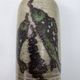Vintage bottle vase in ceramic stoneware with fish decoration circa 1970/80.
