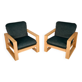 Une paire de fauteuils vintage de Miroslav Navratil, Tchécoslovaquie 1980.