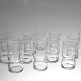Series of 11 Italian glasses