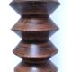 XL turned wooden lamp base H.47 cm 1950s design