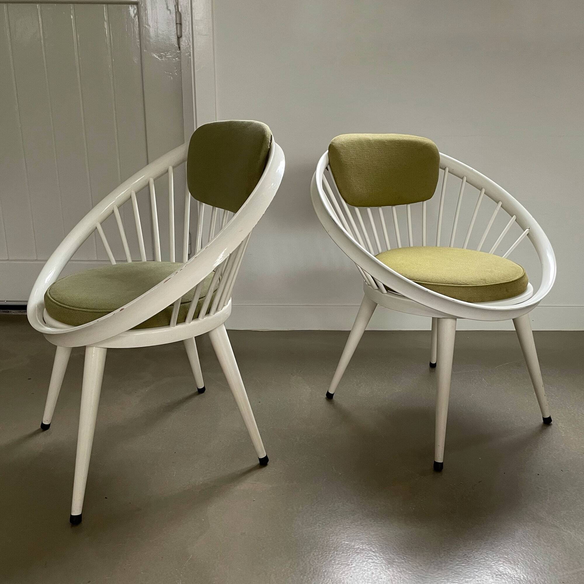 Ensemble de chaises Cercle, Yngve Ekström, 1960