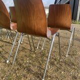 Set of 8 chairs Pagholz 70s, Germany