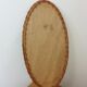 Miroir ovale en rotin 37x70cm